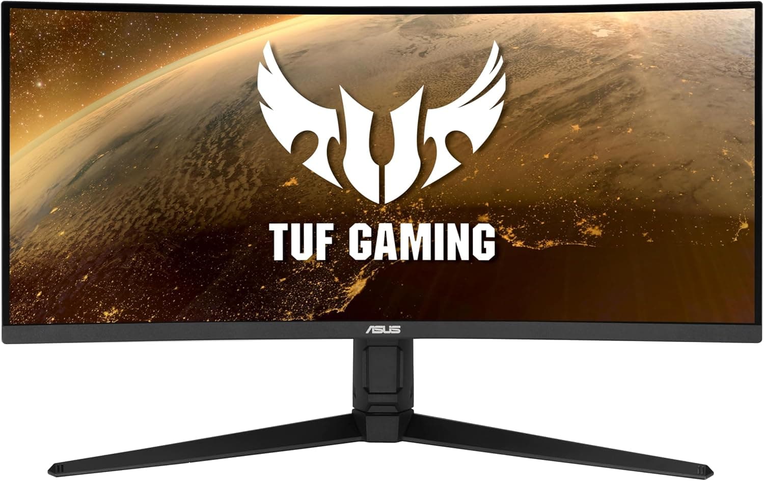 ASUS Monitor de jogos TUF Gaming VG34VQL1B: 34 polegadas, WQHD (3440 x 1440), 165 Hz (acima de 144 Hz), extremo baixo movimento brilho, FreeSync Premium, 1 ms (MPRT), curvo. DisplayHD. 400 R