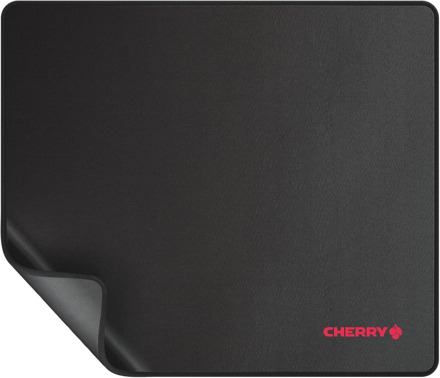 CHERRY MP 1000, Tapete de rato premium XL de tecido (350 x 300 x 5 mm), superfície lisa para maior precisão, bordas costuradas, antiderrapante, enrolável, preto
