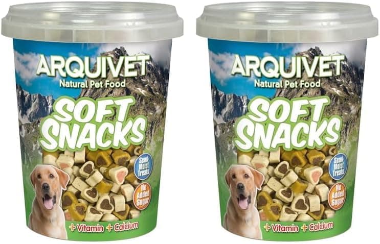 Arquivet Soft Snacks para cão, corações mistura para cães, 300 g (embalagem de 2)