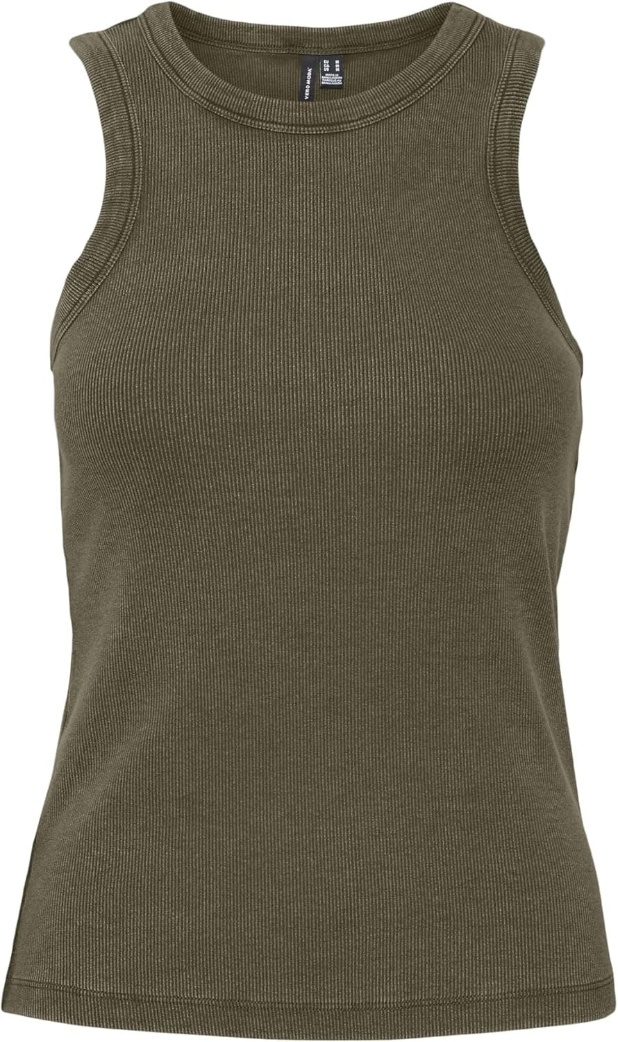 VERO MODA Vmjane SL Washed Rib Top para mulher