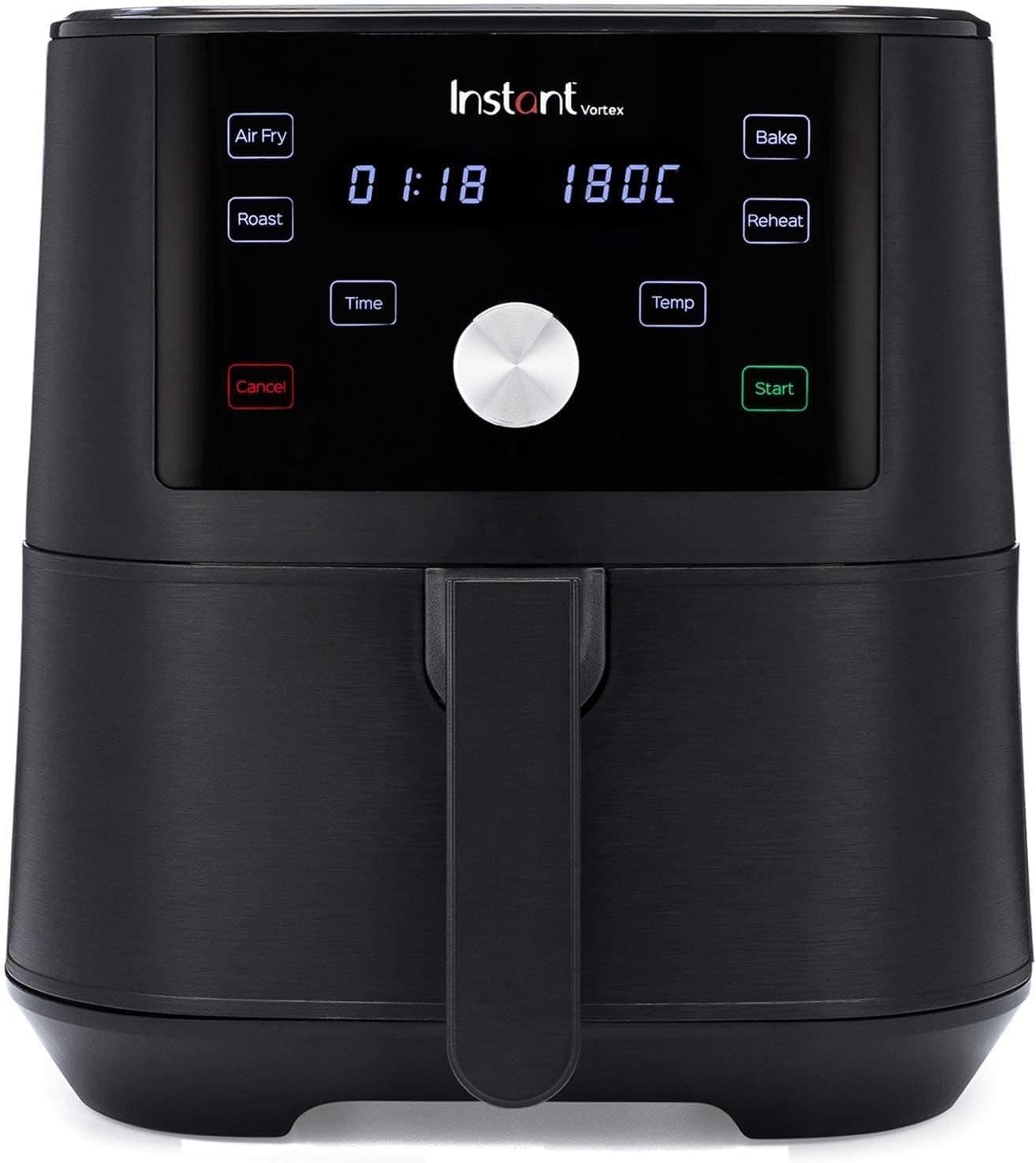 Instant Pot Vortex 4 em 1 Frigideira de ar digital anti-aderente com temporizador e função de forno e aquecedor, 1,700 W - 5,7 L