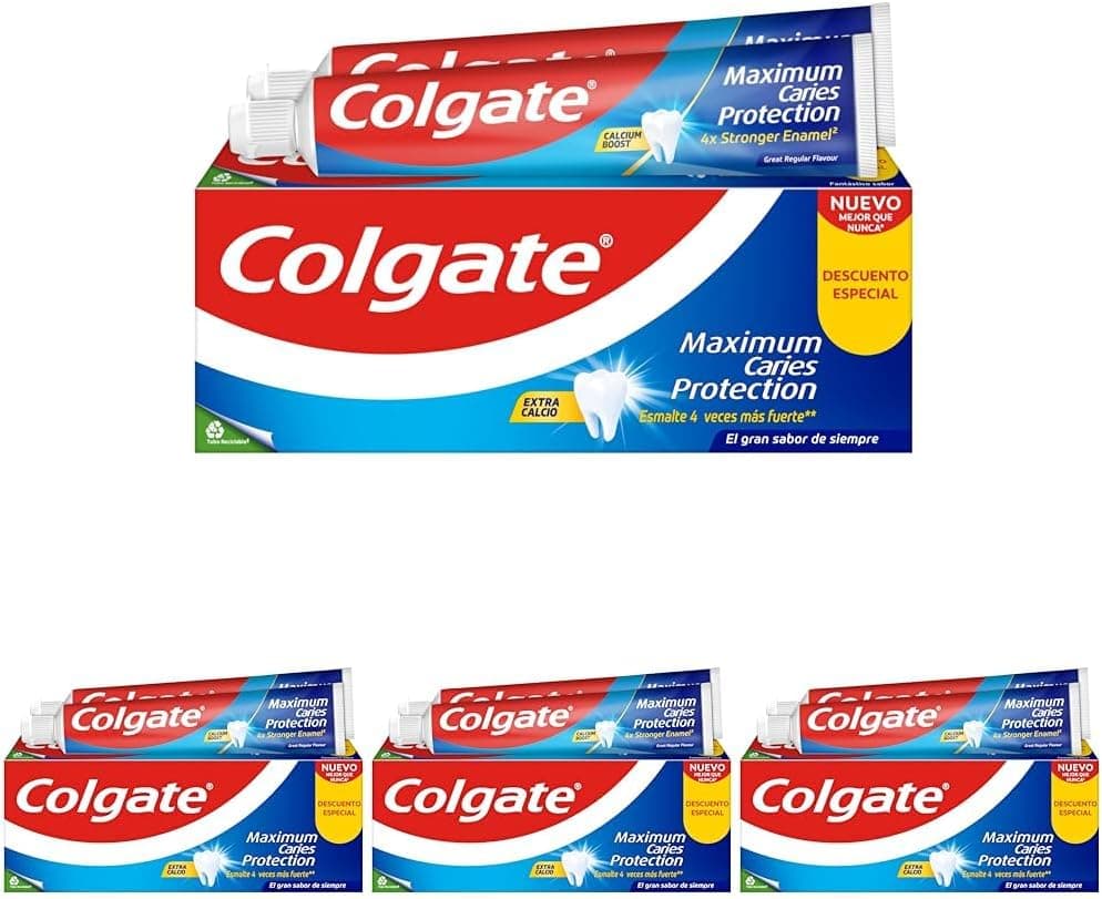 Colgate Maximum Caries Protection pasta de dentes com fluor, 75 ml x 8