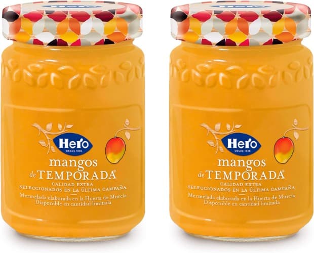 Hero Estação marmelada de manga sazonal, sem corantes nem conservantes, 350 g x 2