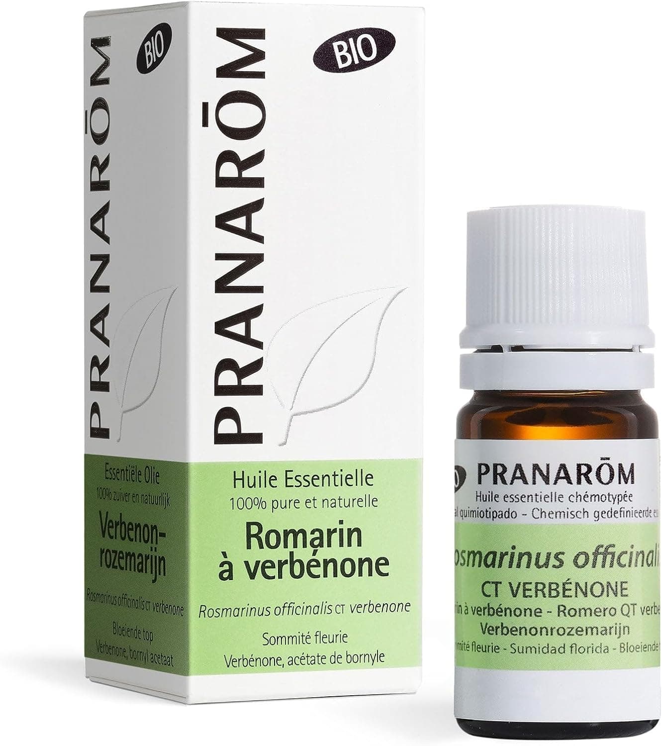 PRANAROM - Óleo essencial - Rosemero Qt Verbenona Sumidad Florida Bio - 5 ml