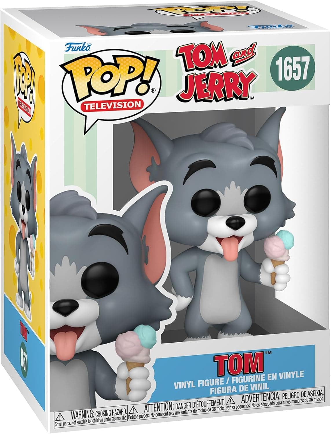 Funko Pop! TV: Tom & Jerry - Tom - Tom and Jerry - Figura de vinil colecionável - ideia de presente - Mercadoria Oficial - Brinquedos para crianças e adultos - Fãs de TV - boneco para colecionadores