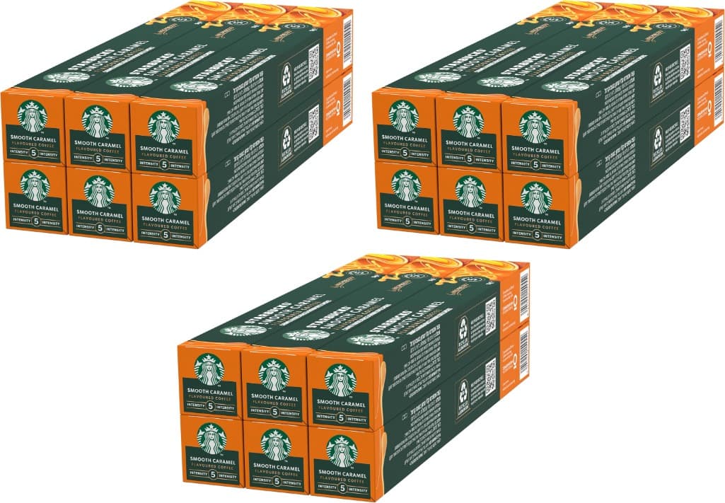 STARBUCKS Caramel de Nespresso, cápsulas de café de torção macia, 180 cápsulas