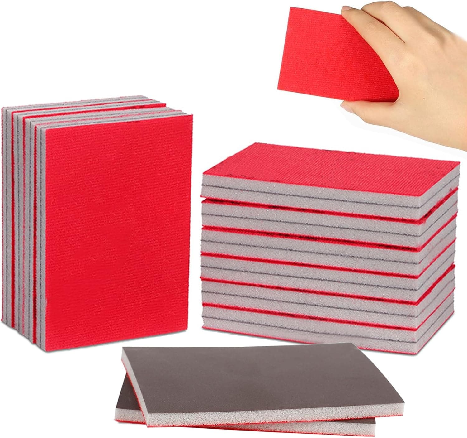 Jortmrd | Conjunto de 20 esponjas de lixar grão muito fino para madeira, metal e móveis