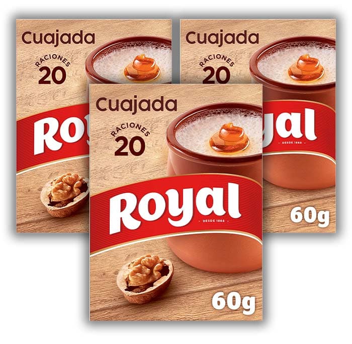 Royal Coalhada, preparado em pó de 20 porções, 60 g x 3