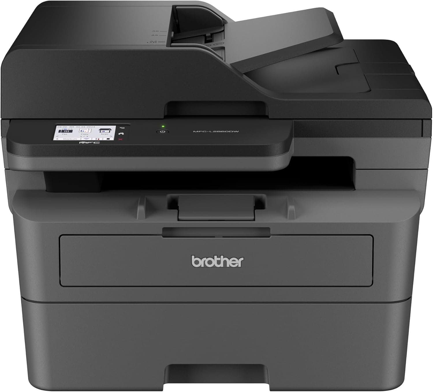 Brother MFCL2800DW, Impressora multifunções a laser monocromático Wi-Fi com fax, impressão automática de dupla face e ADF de 50 folhas