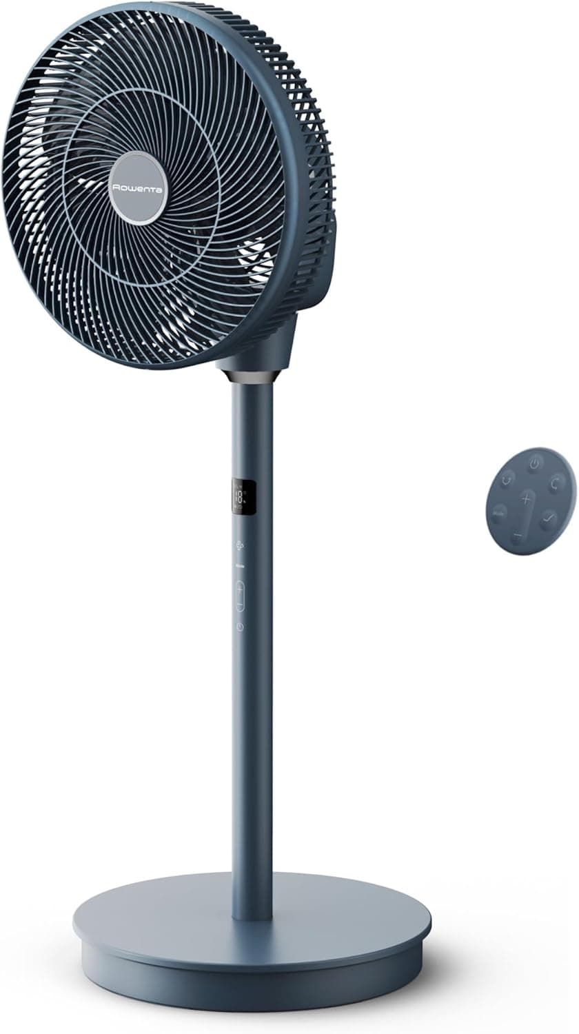 Rowenta Turbo Swift Silence, ventilador de pé, frescura intensa em silêncio extremo, oscilação multidirecional, QV5041F0