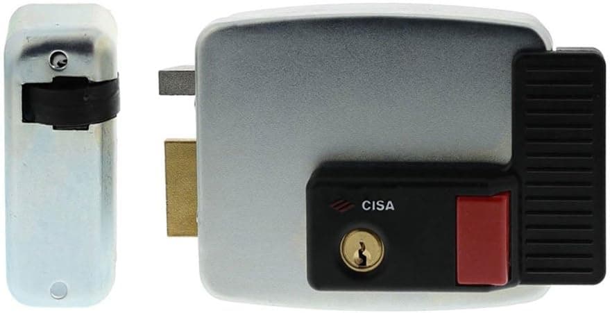 Fechadura elétrica Cisa, 12 V, galvanizada, prateada, 11731602, 12 V