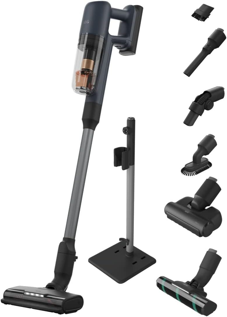 AEG AP71A142XN | Aspirador vertical sem fios 2 em 1 com 50 min de autonomia e 6 acessórios