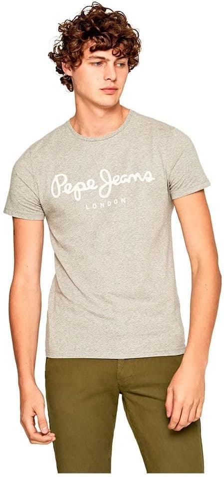 Pepe Jeans Original Stretch | T-shirt em algodão com elastano para homem e logótipo estampado