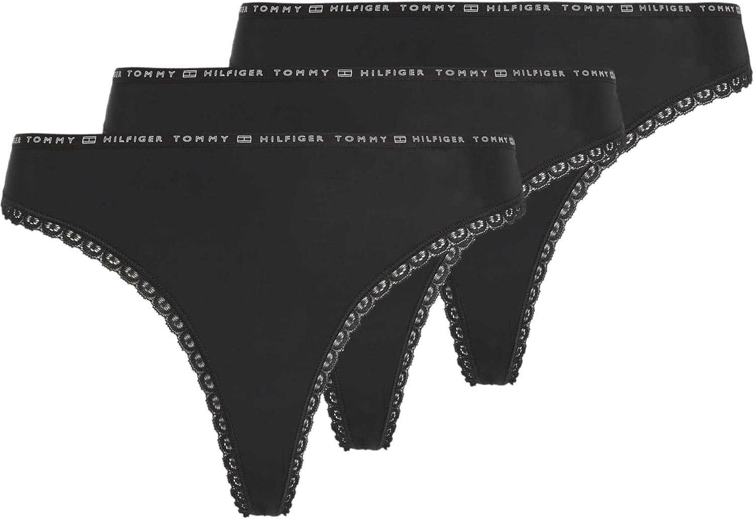 Tommy Hilfiger Cuecas tipo tanga para mulher, pack de 3