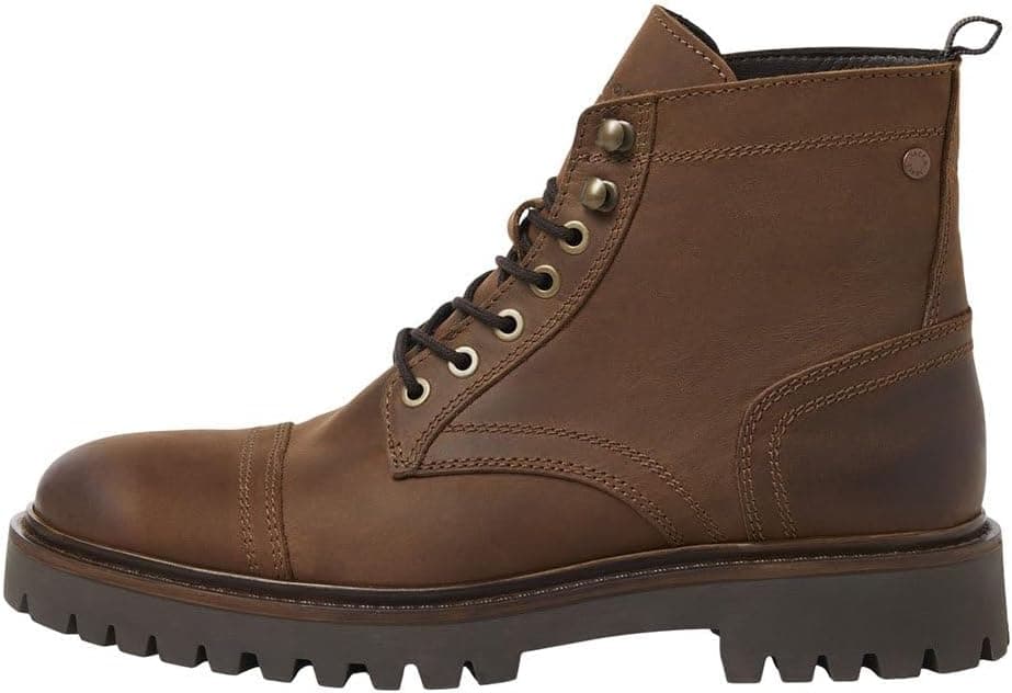 JACK & JONES Jfwenzo- Botas de pele para homem