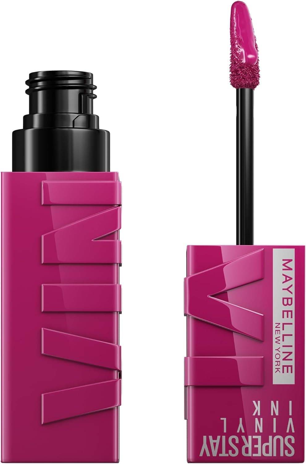 Maybelline Batom líquido de Nova Iorque com 16 horas de duração e acabamento brilhante, tinta de vinil Super Stay, número 170 Unafraid, 4,2 ml