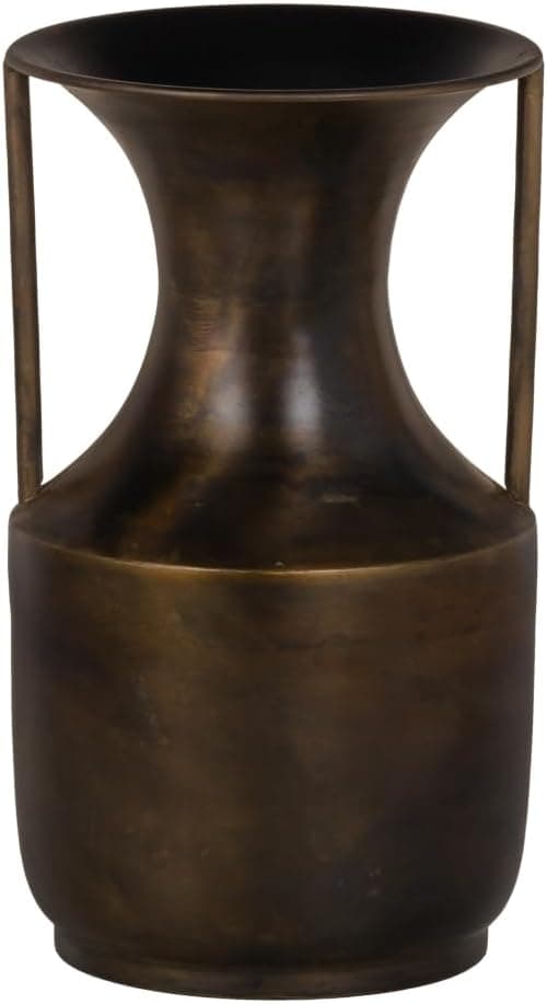 Vaso 17 x 17 x 29 cm dourado metal