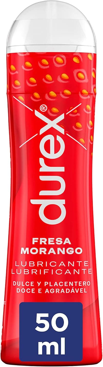 Durex Lubrificante sabor e aroma morango de base de água - 50 ml