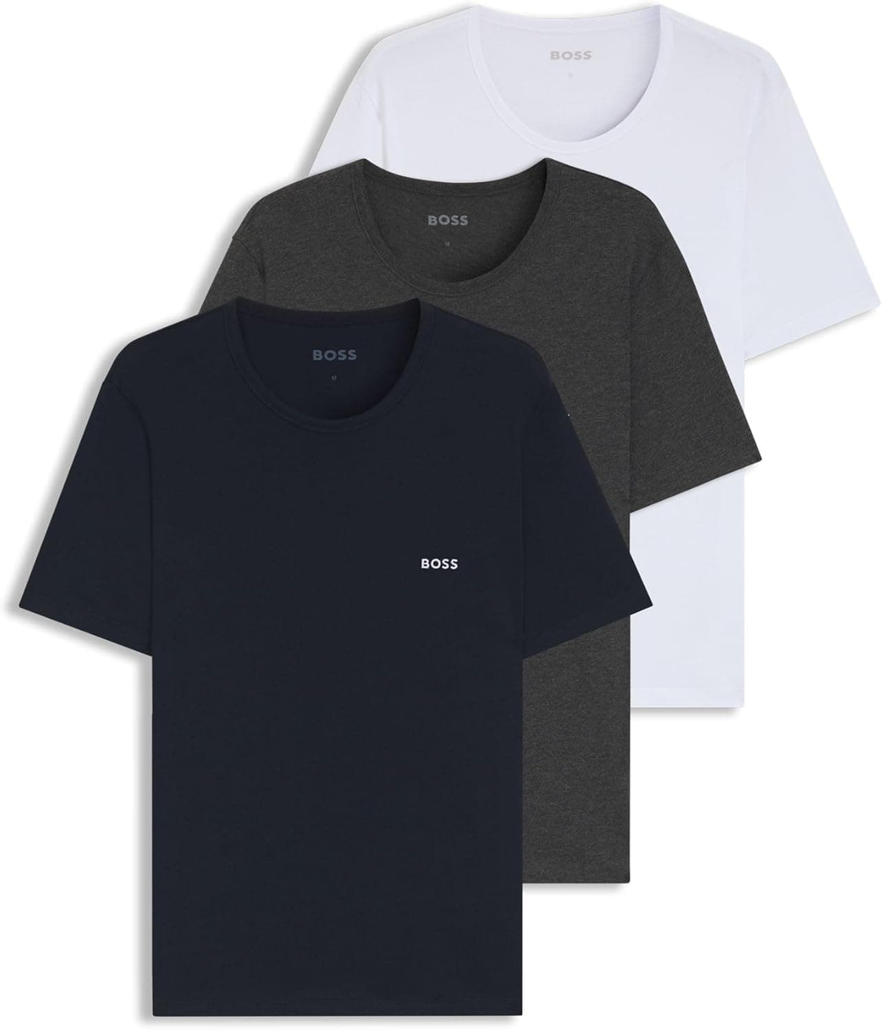 HUGO BOSS T-Shirt RN 3P Classic | Pack de 3 t-shirts para homem