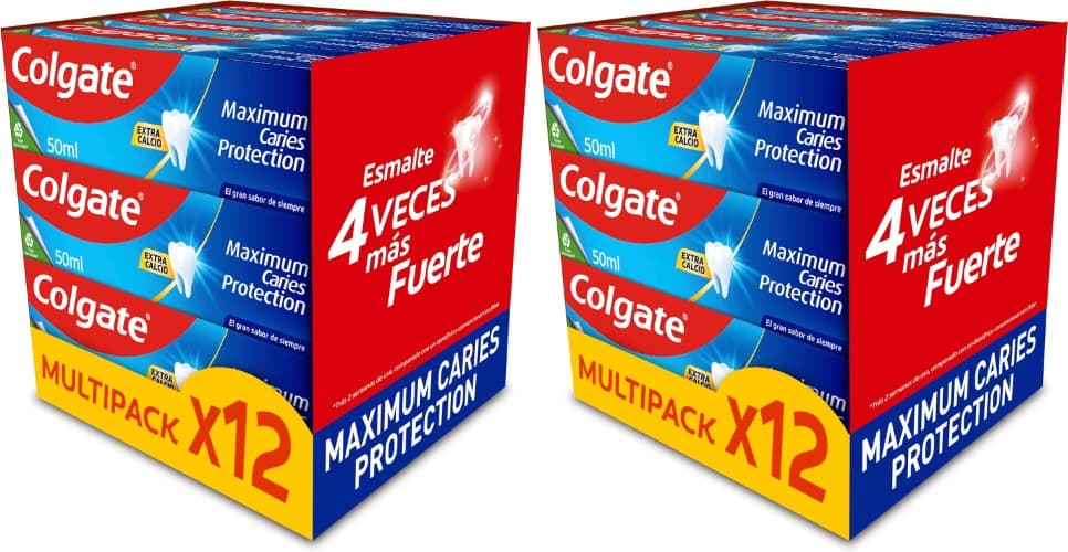 Colgate Pasta de dentes Maximum Caries Protection Pack de 24 x 50 ml 