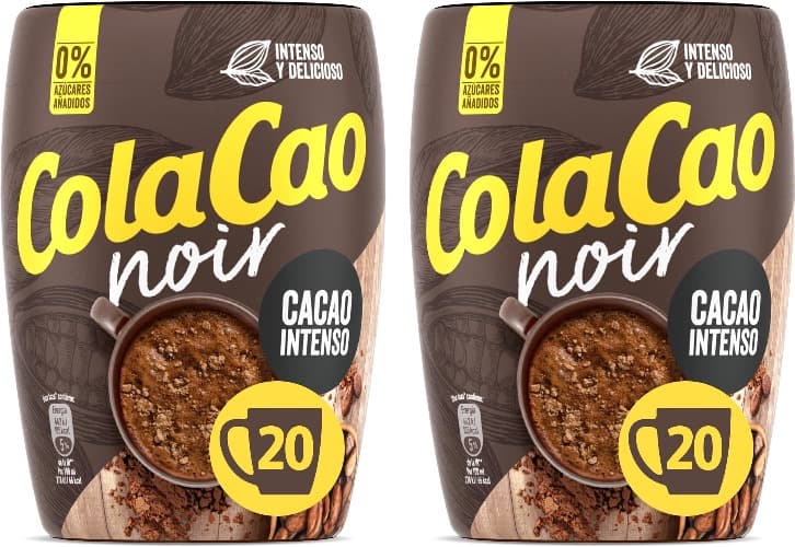 ColaCao Noir Adicionado a 0% açúcares, 300 g