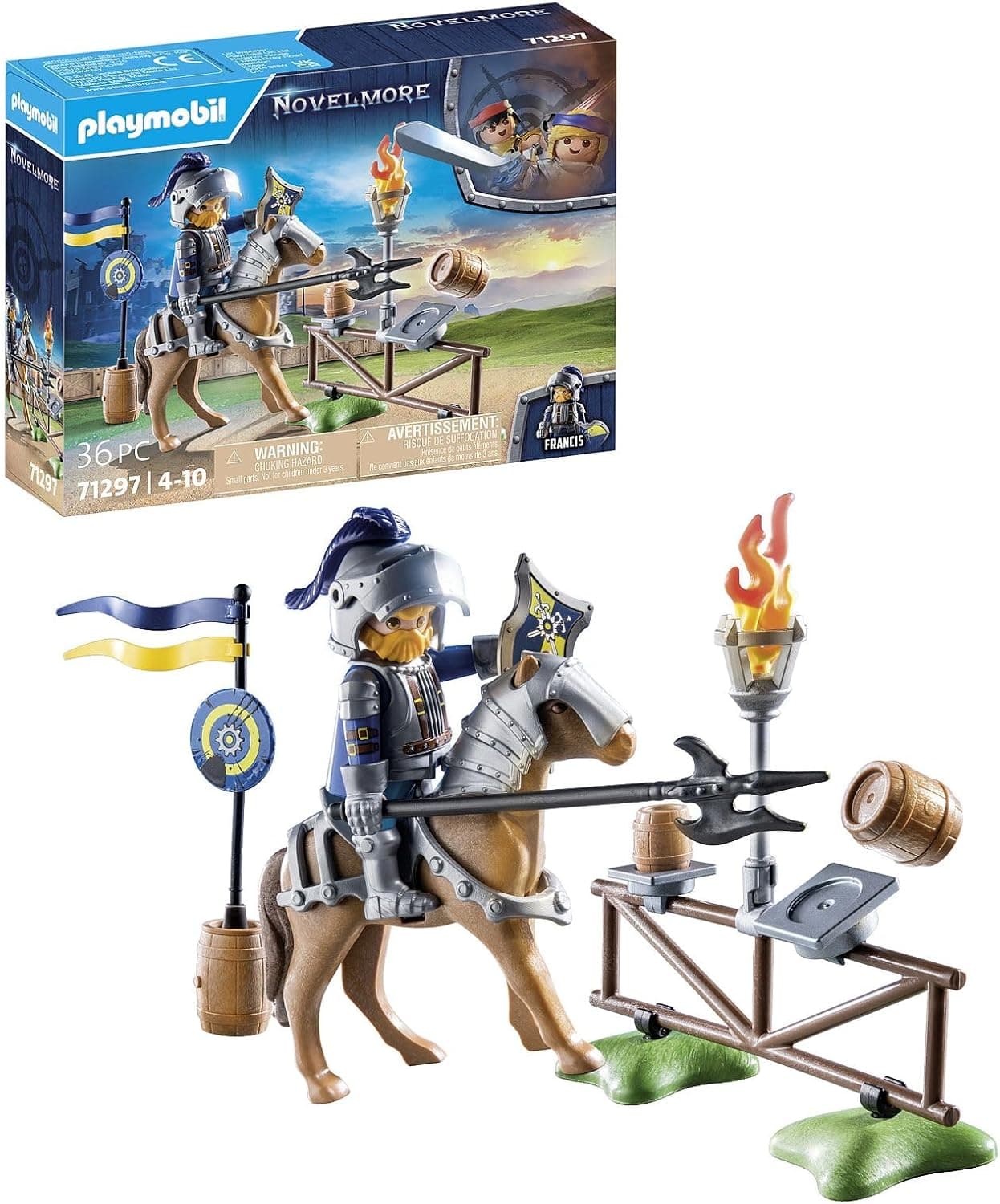 PLAYMOBIL Novelmore | Conjunto de cavaleiro medieval para crianças