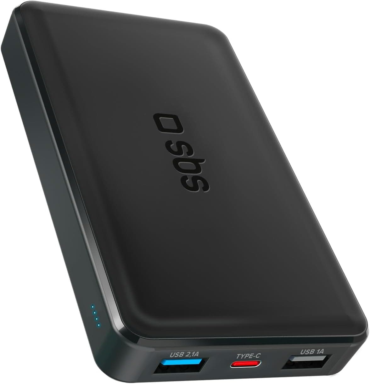 SBS PowerBank 10K Slim | Carregador portátil compacto 10000 mAh com carregamento rápido e 3 portas USB