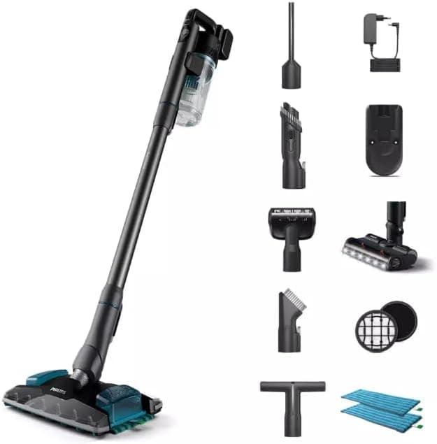 Philips 8000 Series XC8055/01 Aqua Plus | Aspirador sem fios com função de limpeza húmida