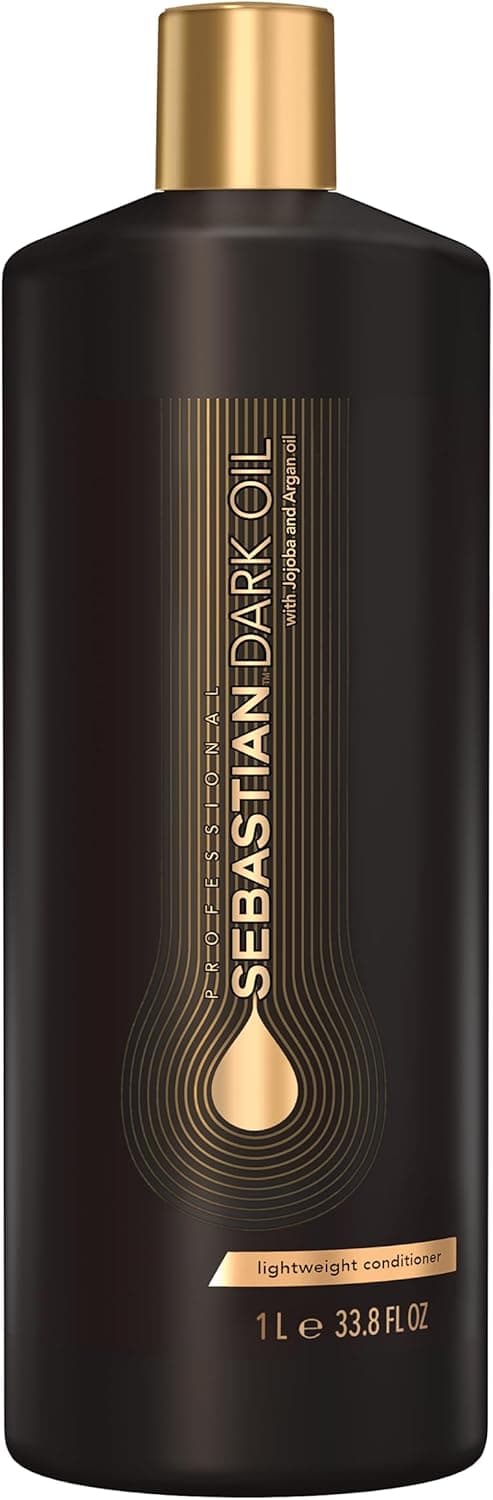 Sebastian Professional Dark Oil Condicionador leve, hidrata e amacia, fornece corpo para todos os tipos de cabelo, 1000 ml