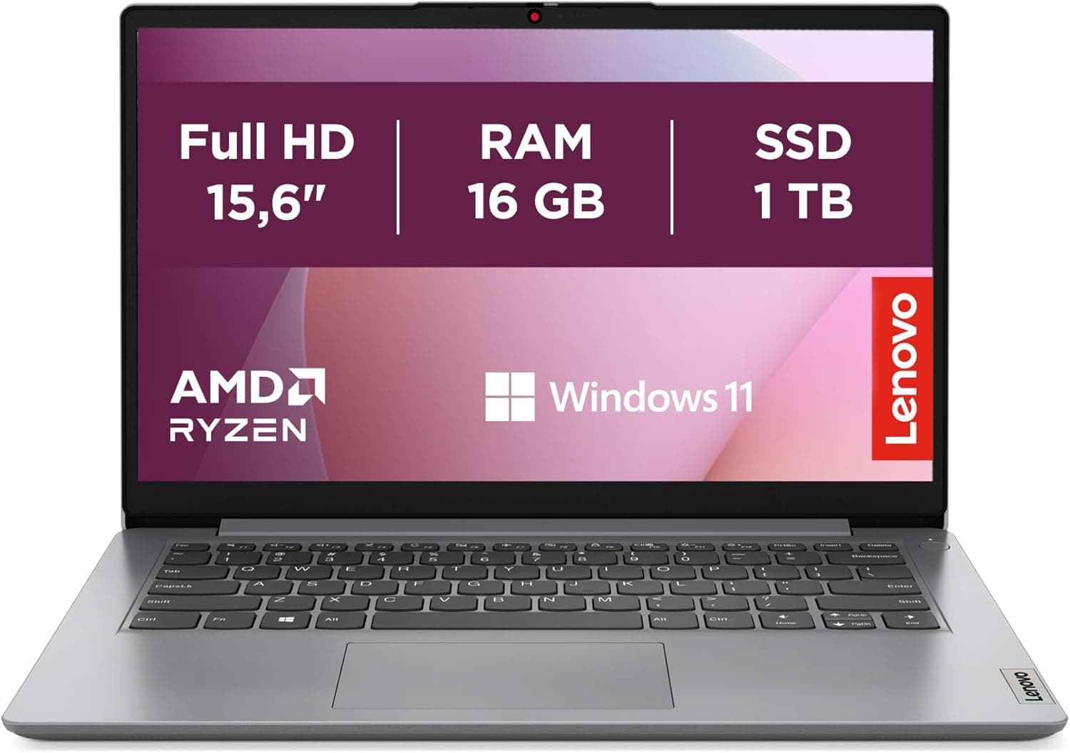 Lenovo IdeaPad 1 Gen 7 | Portátil 15,6'' FHD com Ryzen 7 5700U 16GB RAM 1TB SSD e Windows 11