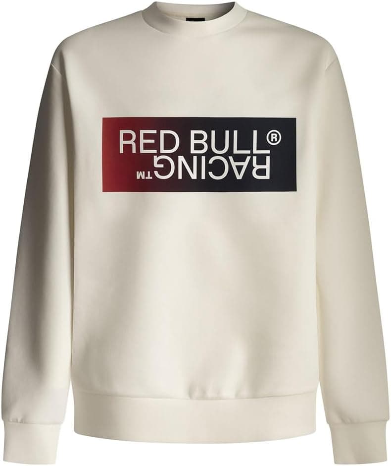 Pepe Jeans Red Bull Racing Ombre Logo Crew | Sweatshirt branca para homem