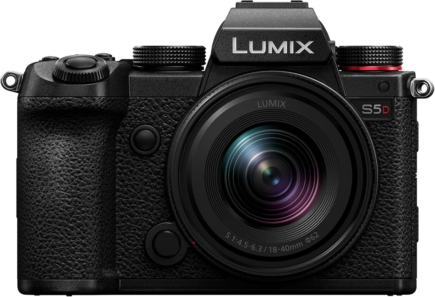 Panasonic DC-S5DNE-K Lumix S5D Corpo de câmara sem espelho de quadro completo, 24,2 MP, gravação 4K 60P, Live View Finder, monitor de ângulo livre, Wi-Fi, com lente S-R1840E 18-4000