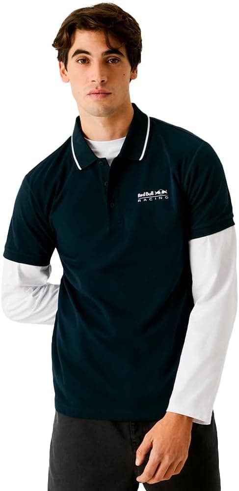 Red Bull Racing X Pepe Jeans Tipped Logo | Polo azul para homem tamanho XL