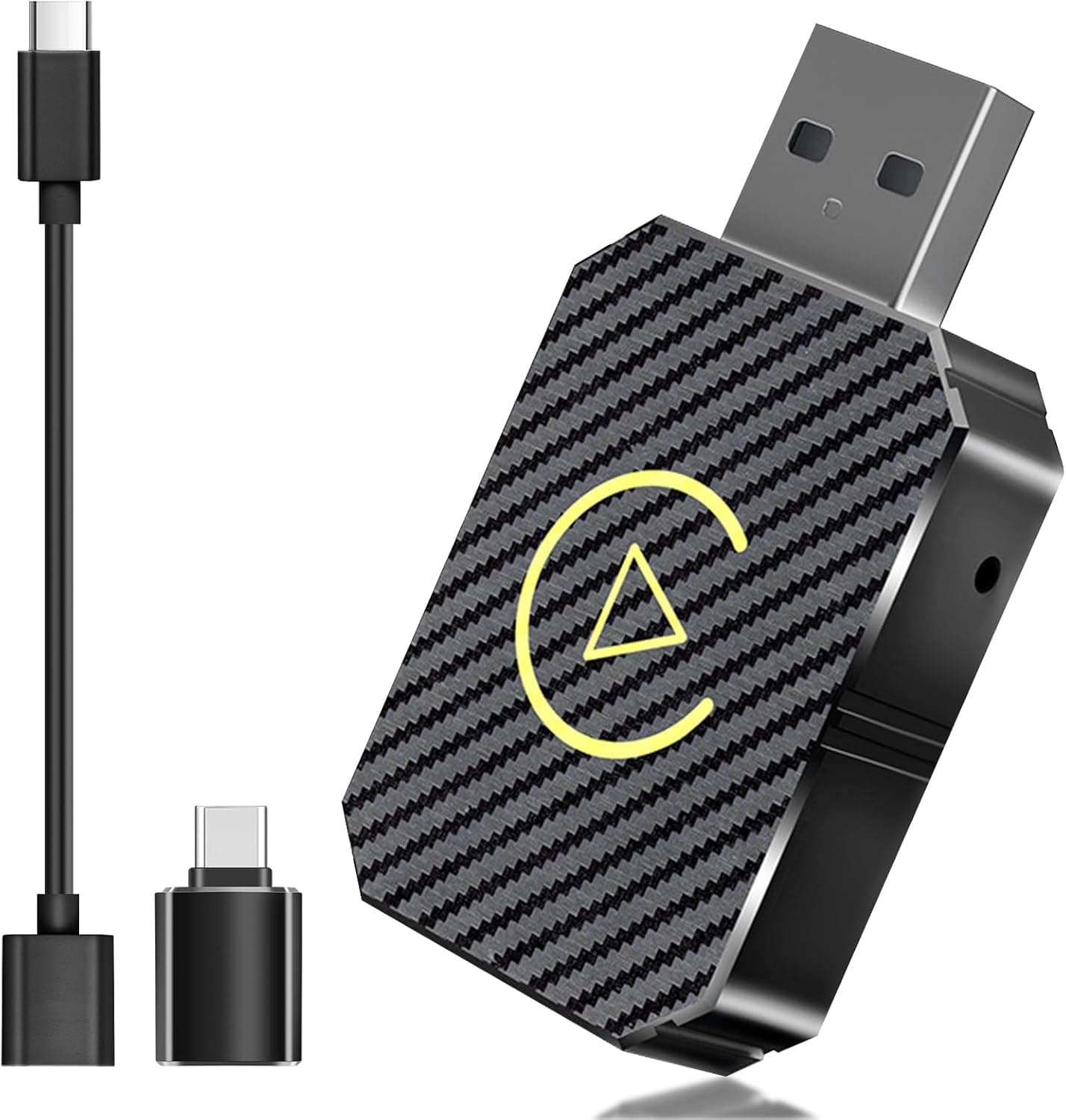 PANDAHAI Wireless Carplay Adapter | Conversor de CarPlay com cabo para ligação sem fios plug & play compatível com iOS