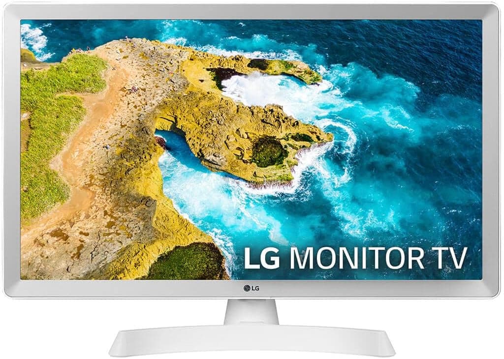 LG 24TQ510S-WZ Monitor TV HD de 24", amplo ângulo de visão, LED profundidade de cor, Smart TV WebOS22, cor branca