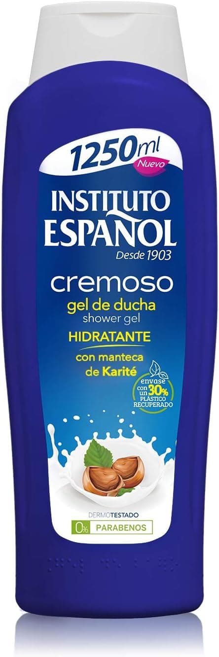 Instituto Español Gel de banho cremoso com manteiga de karité 1250 ml