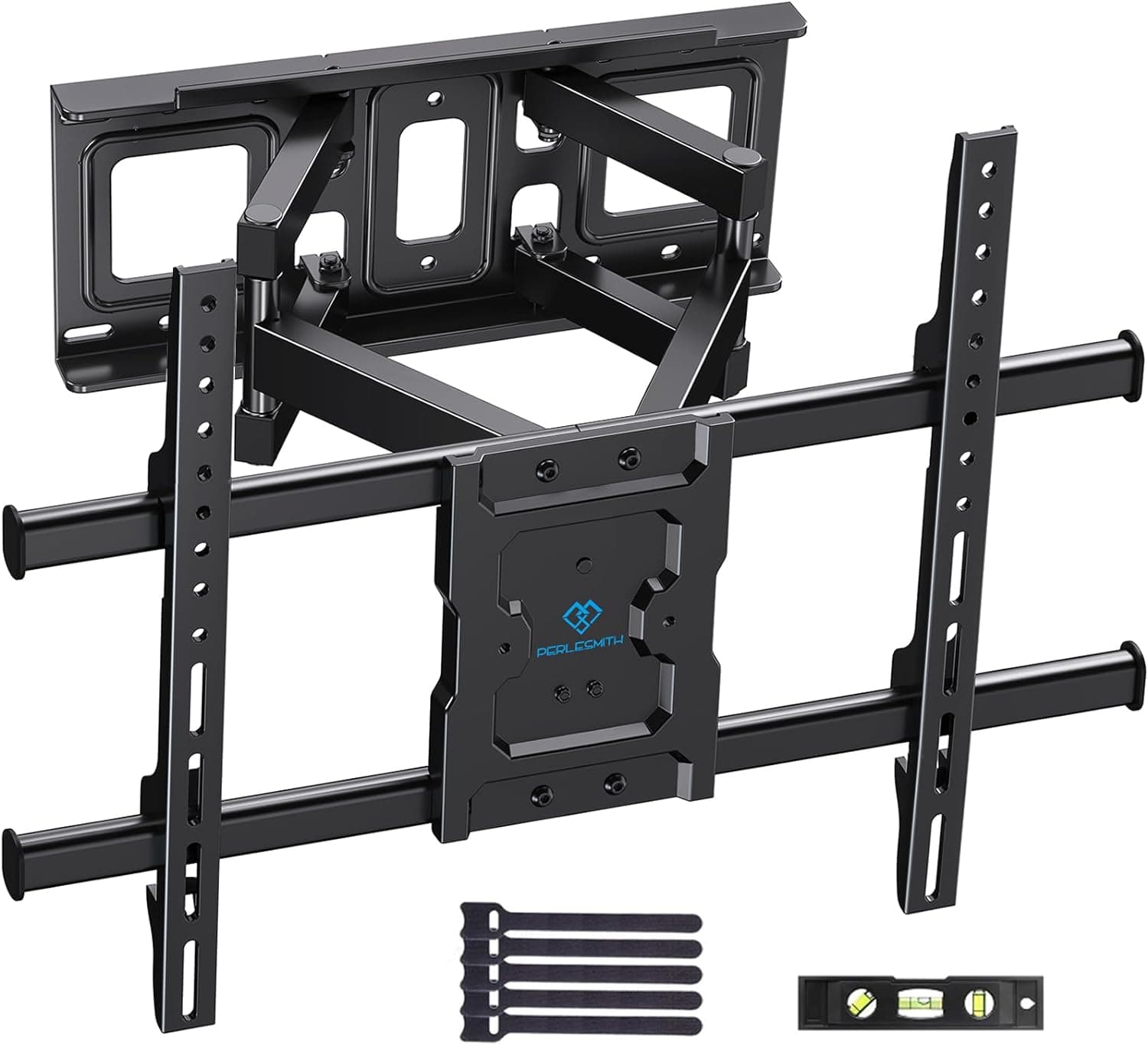 PERLESMITH Suporte de parede para TV de 37 a 85 polegadas até 60 kg, suporte para TV articulado inclinável e giratório, suporte para TV 65 MAX VESA 600 x 400 mm
