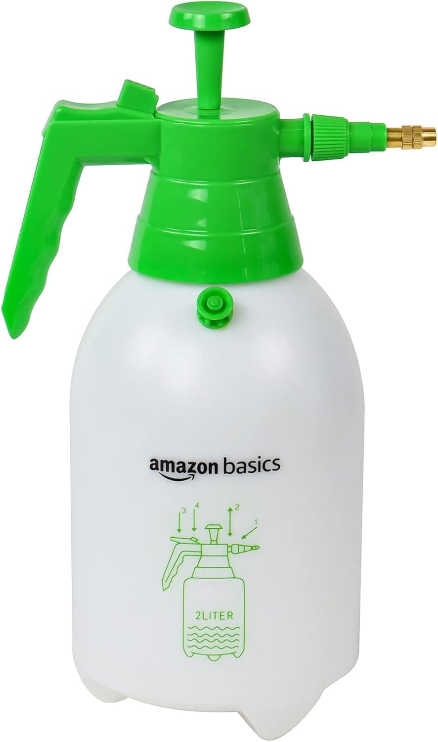 Amazon Basics | Pulverizador de pressão com gatilho bloqueável 2 L