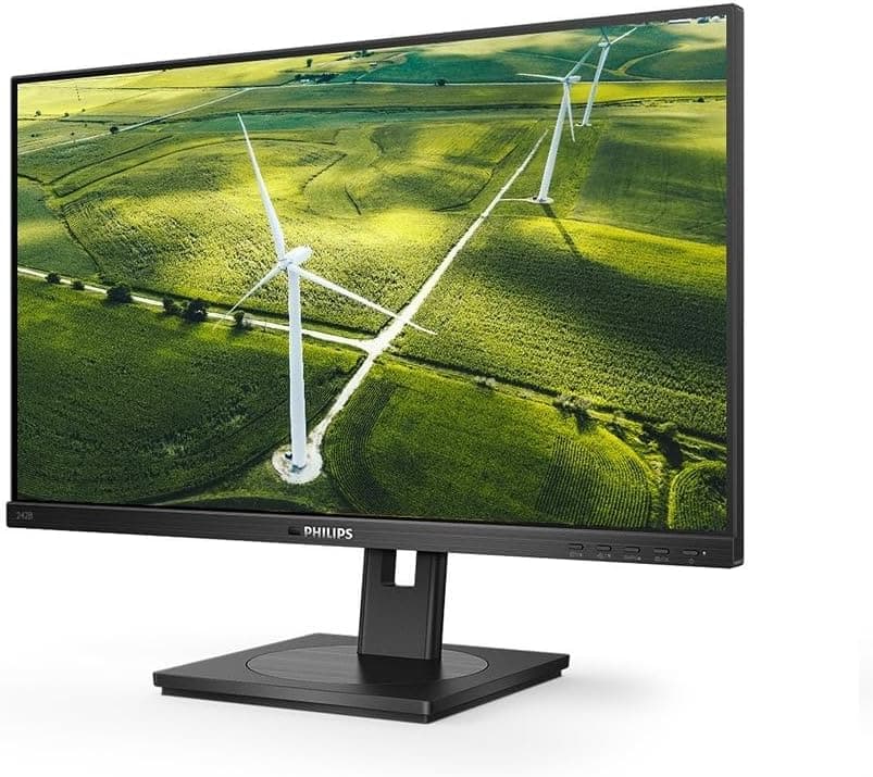 Philips Monitors Philips 242B1G Monitor FHD de 24 polegadas, 75Hz, 4 ms, IPS, alto-falantes, hub USB, ajuste de altura, monitor verde (1920 x 1080, 250 CD/m², HDMI/VGA/DP/DP)