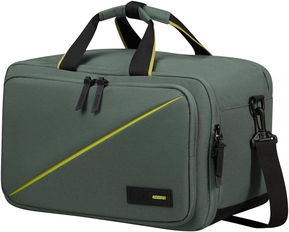 American Tourister Take2Cabin | Mochila de cabine para avião 40 x 25 x 20 cm 25 L verde escuro