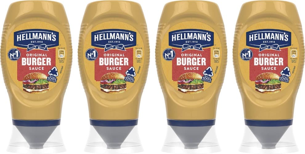 Hellmann'S Burger molho para hambúrguer, 250 ml x 4
