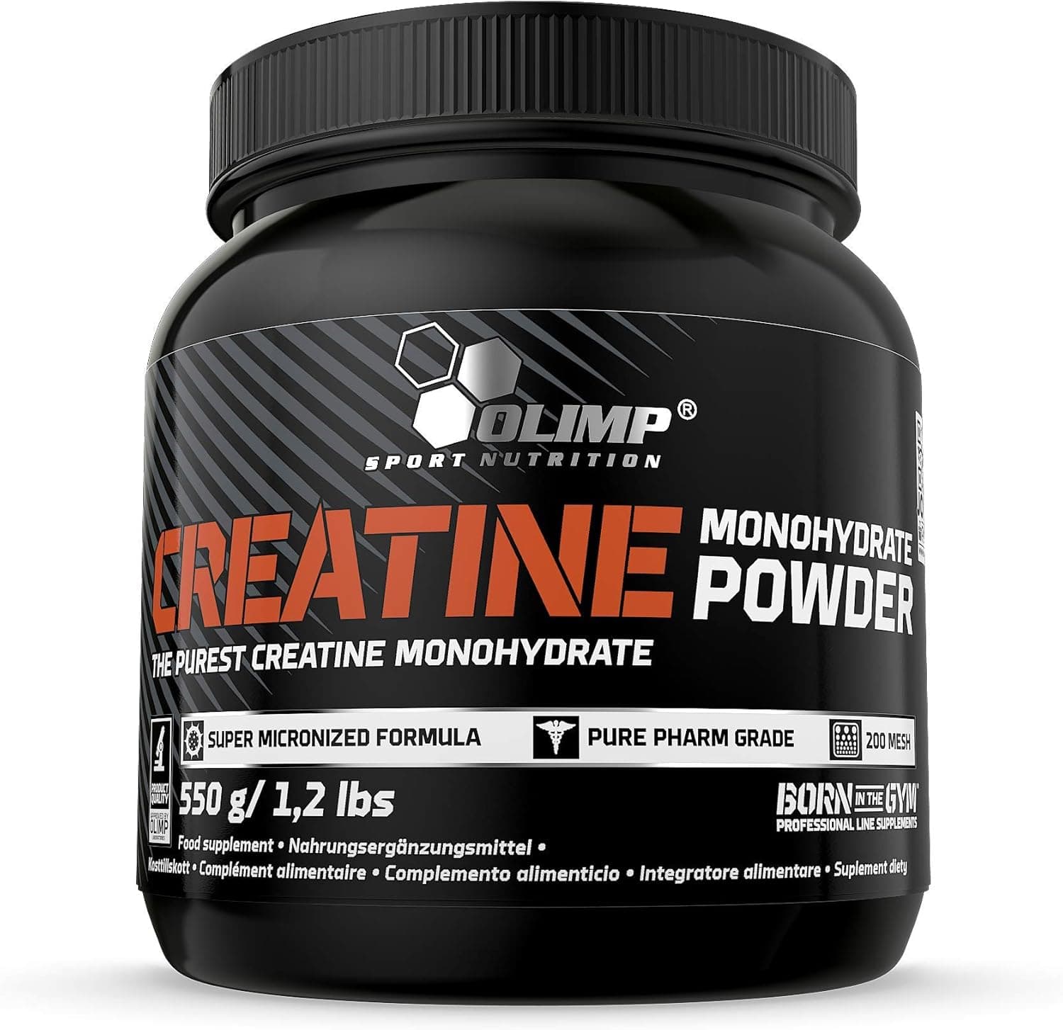 Olimp Sport Nutrition Creatine Monohydrate | Suplemento de creatina em pó para apoio muscular 550 g
