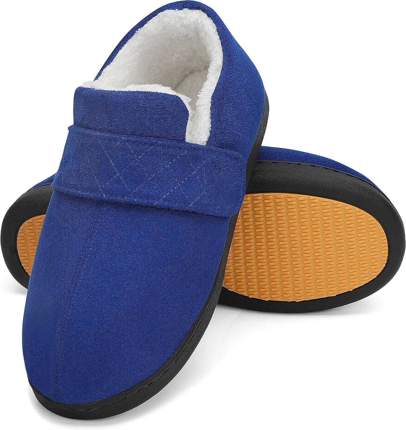 Mishansha Pantufas com espuma viscoelástica e sola antiderrapante unissexo para adulto