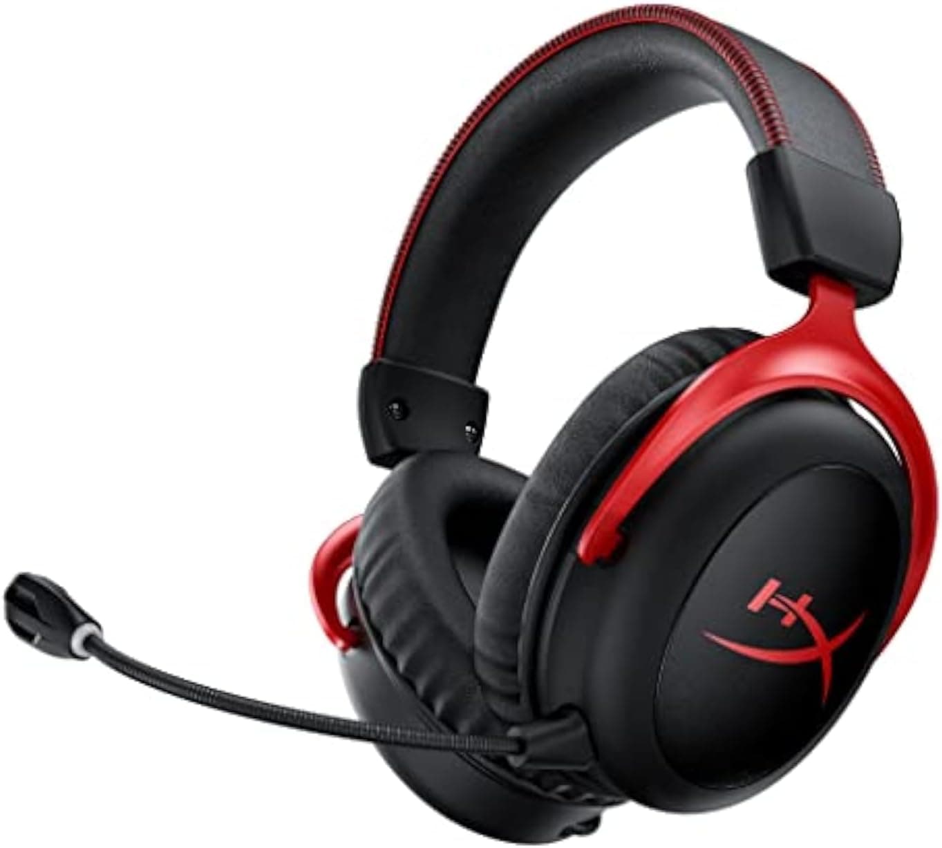 HyperX Cloud II Wireless – Auriculares sem fios para PC, PS4, PS5, Nintendo Switch, bateria duradoura de até 30 horas, som envolvente 7.1, microfone com cancelamento de ruído