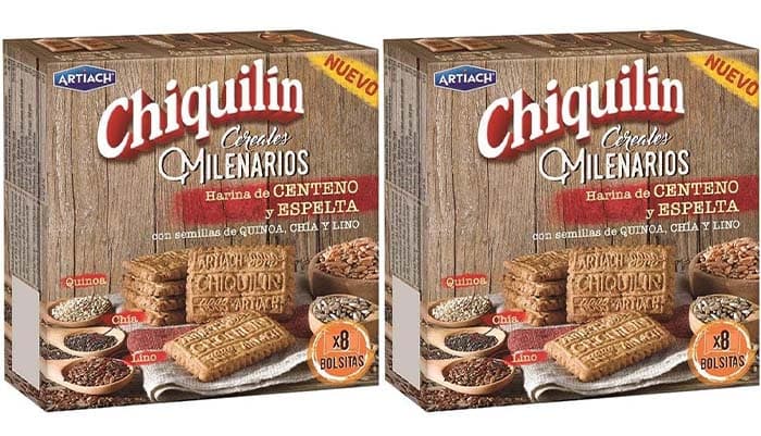 Artiach Chiquilin Bolachas de cereais milenares, 260 g x 2