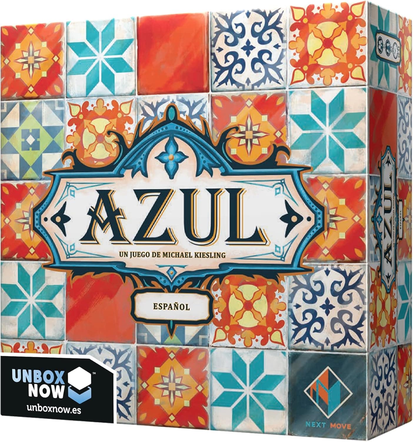 Plan B Games | Azul | Jogo de mesa de posicionamento de losetas e estratégia para adultos e famílias, 8 anos, 2 a 4 jogadores | 30-45 minutos por partida | espanhol