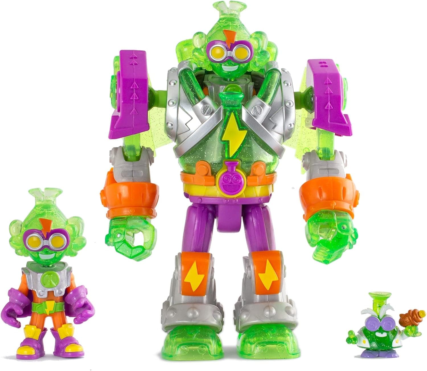 SUPERTHINGS Superbot Mega-K– Robot articulado com acessórios de combate, 1 Kazoom Kid e 1 SuperThing exclusivos