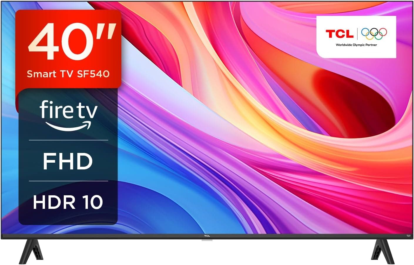 TCL 40SF540-40" FHD Smart TV - HDR & HLG-Dolby Audio-DTS Virtual X/DTS-HD-Metal Bezel-Less-Dual-Band WiFi 5-with Fire OS 7 System