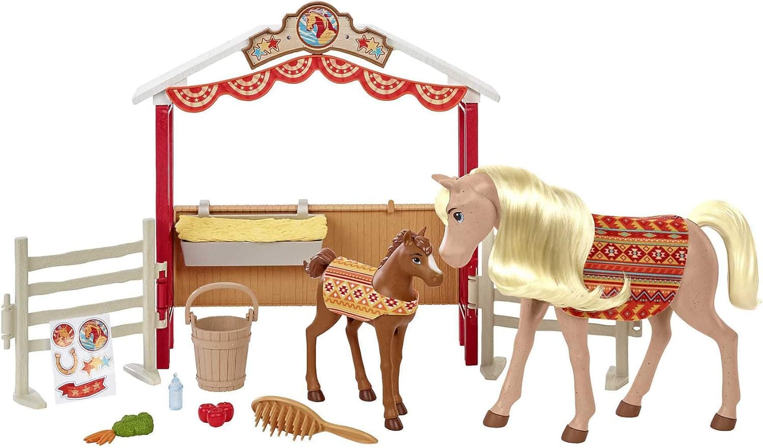Dreamworks Spirit Spirit Untamed STABLE SWEETIES Playset multicolorido, (Mattel GXF53)