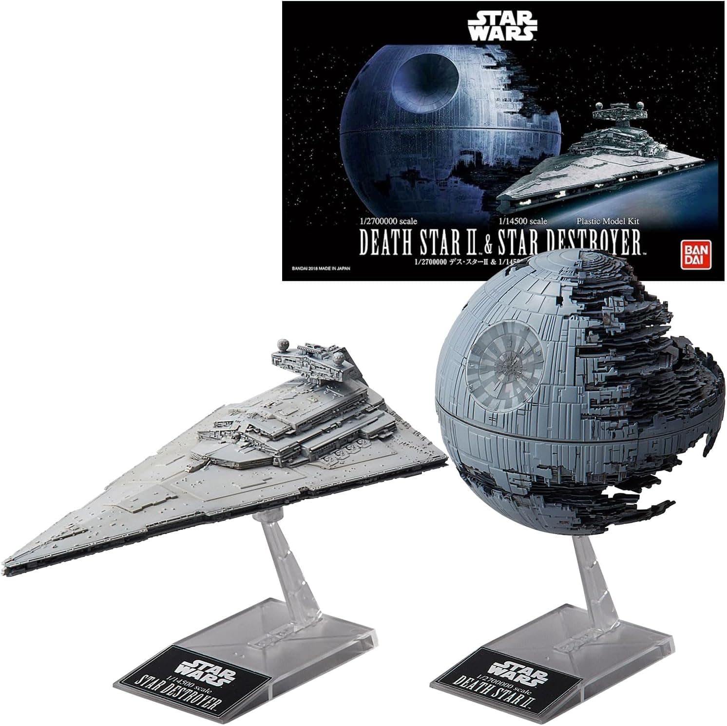 Revell Wars Bandai Death II Imperial Star Kit modelo, prateado, tamanho único (01207)